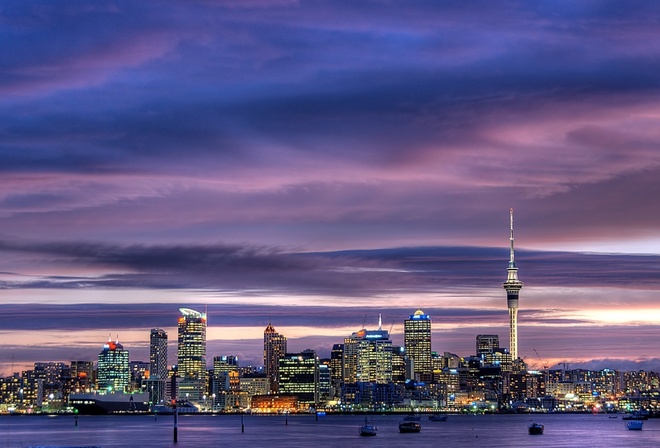 city, Auckland, skyscrapers, new zealand, , city center, sky tower, harbour, sky