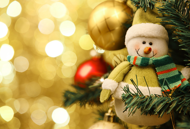 snowman, christmas, smile, New Year, , , ,  , Merry Christmas, new year, Christmas tree, snowman, decoration, red gold balls, scarf,  ,  , , , ,   , 