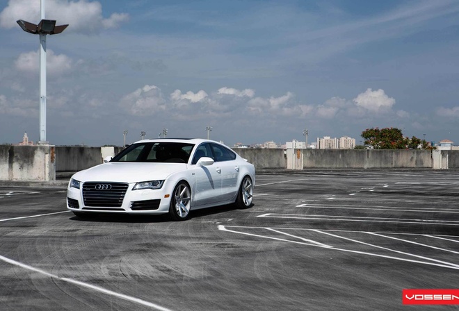 white, , , vossen, tuning, , audi, a7