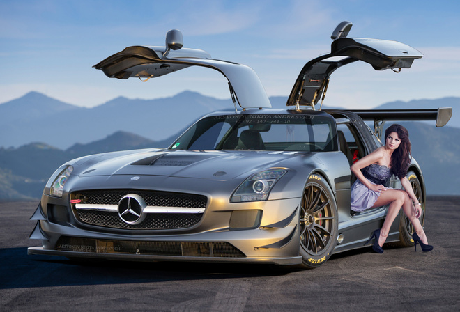 Mercedes-Benz, SLS, 63, AMG, silvery, front, Aksyonov Nikita Andreevich,  , ,  ,  , , , 