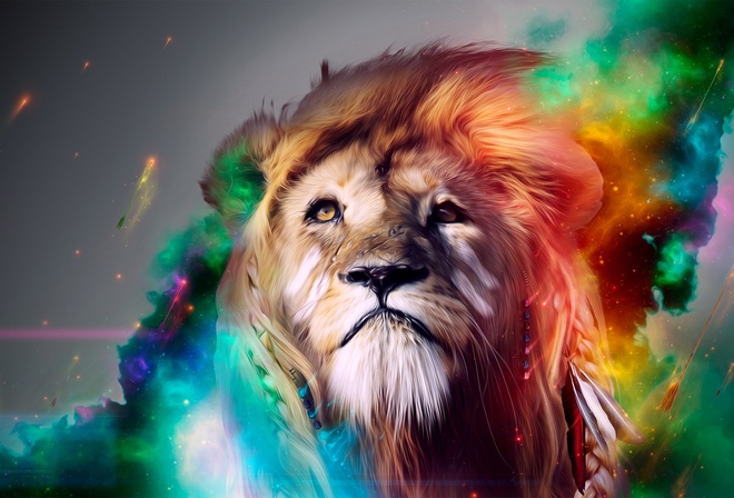 Lion Abstract, , , 