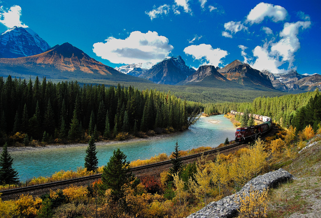 Banff, national park, Alberta, Bow River, Canada,  , , , , , , 