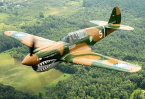 Curtiss, , p-40n warhawk, over geneseo