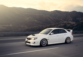 tuning auto, cars,  , wrx, Auto, sedan, white, sti, s206, impreza,  ...