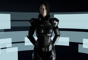 , mass effect, Fan art, , , , shepard, n7