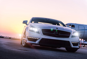 front, renntech, c218, Mercedes-benz, cls-klasse, white,  , cls ...