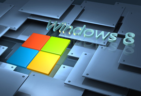 windows 8, microsoft, logo, , windows