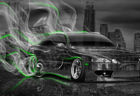 Tony Kokhan, Toyota, Soarer, JDM, Style, Crystal, City, Smoke, Drift, Plastic, Car, Green, Neon, Night, City, el Tony Cars, Photoshop,  , , , , , , , , , , , , , , , 