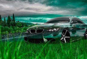 Tony Kokhan, BMW, M3, E92, Crystal, Nature, Car, Green, Grass, el Tony Cars ...