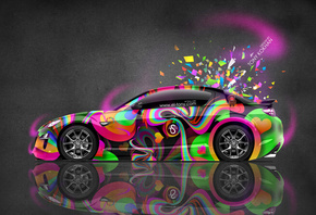 Tony Kokhan, Mazda, RX8, JDM, Side, Multicolors, Aerography, Abstract, Styl ...