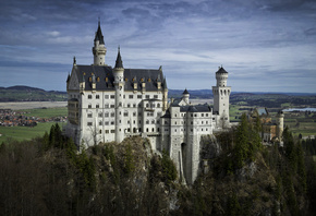 Neuschwanstein Castle, Bavaria, Germany, Neuschwanstein Castle, Bayern, Ger ...