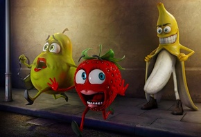 banana, stalker, strawberry, pear, banana, strawberry