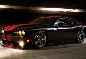 Dodge, Challenger, black