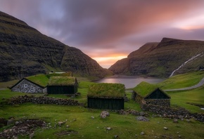 , , Faroe, Islands, Saksun, Kingdom of Denmark, , ,  ...