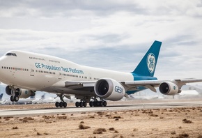 Flying Boeing 777X, HDR, airplane, Boeing 777X, airliner, General Electric  ...