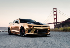 Gold, Camaro, Chrome