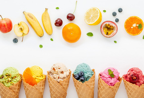 , colorful, , , , fruit, cone