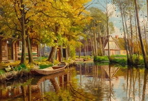 Peder Mork Monsted, Danish, 1909, Spreewald