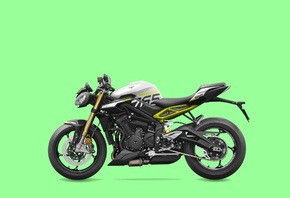 Triumph, 2023, Motorcycle Street, Triumph Street Triple Moto2, Crystal Whit ...