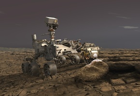 Space, rover on Mars, NASA