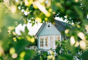 outdoor space, summer house, garden