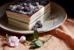 Pink Cake, Baking, Blackberry Jam Cake