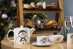 Afternoon Tea, Christmas, Snowman