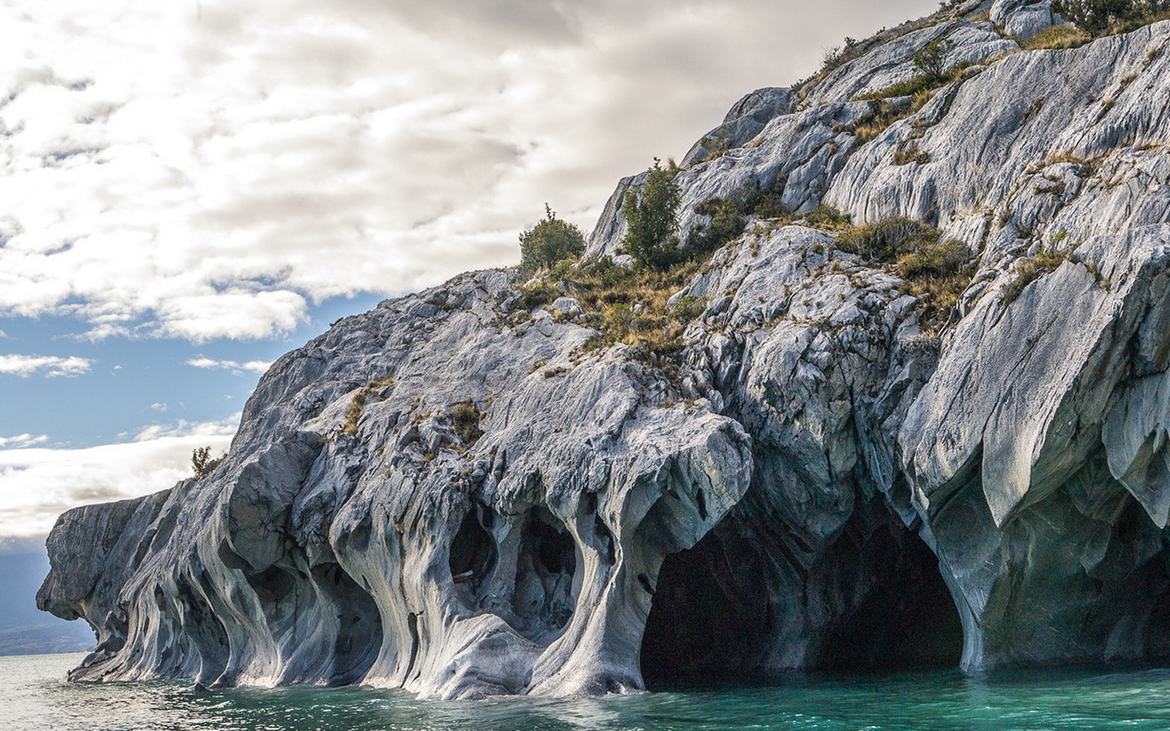Чудеса природы Чили мраморные пещеры