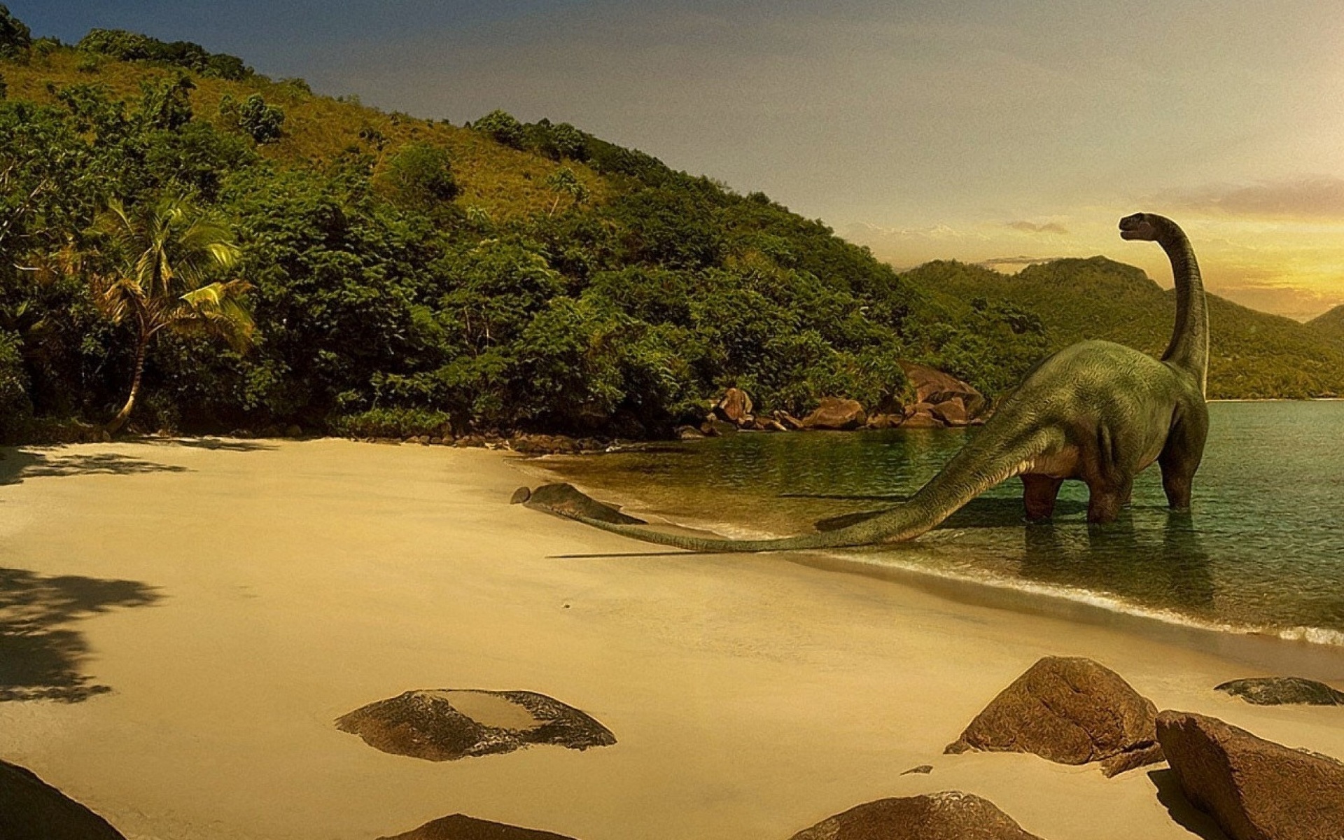 Динозавр жил в воде. Коста Рика динозавры. Брахиозавр динозавры Юрского периода. Парк Юрского периода Диплодок. Парк Юрского периода Коста Рика.