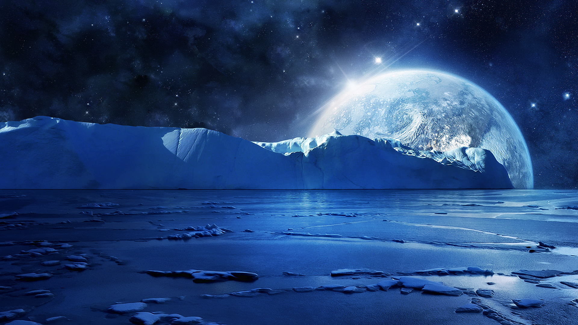 Холодная ночь читать. Антарктида Северное сияние. Северный полюс Арктика. Космический пейзаж. Фантастические космические пейзажи.