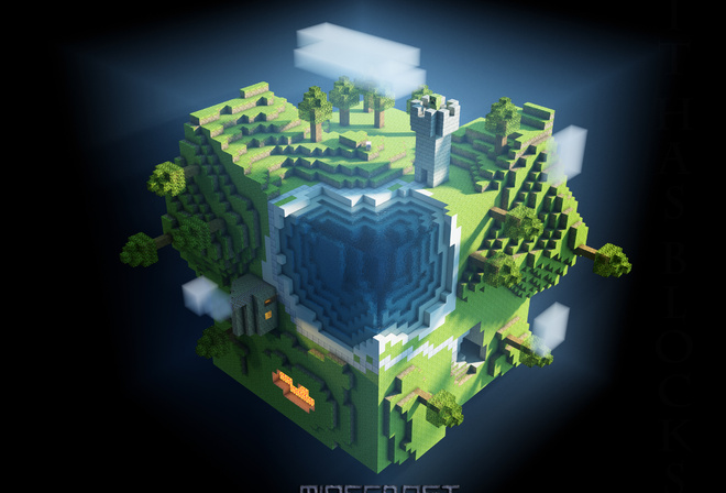 game, cubes, world, Minecraft