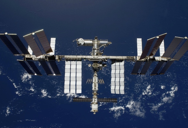 Станция, модули, полёт, орбита, солнечные, батареи