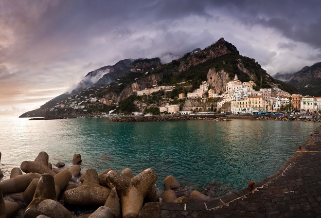 italy, горы, море, Побережье, амальфи, amalfi coast, италия