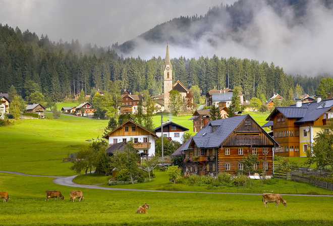 , austria, Gosau village, , , 