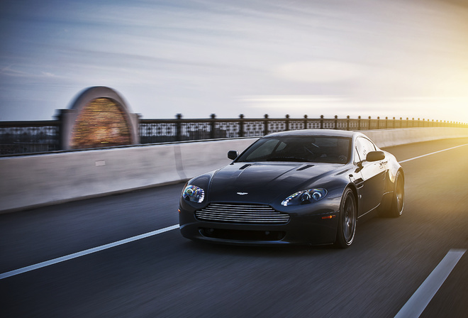 vantage, black, v8,  , aston martin