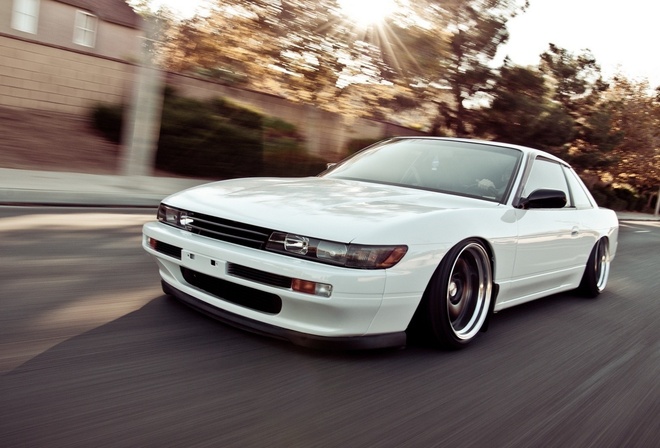 silvia, nation, , stance, speed, jdm, style, white, s13, tuning, car, Nissan