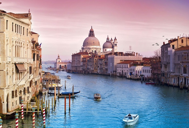 канал, город, здания, venice, вода, италия, венеция, Italy