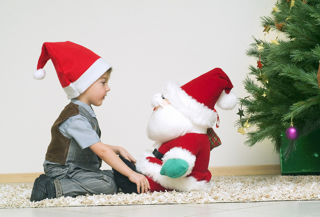 new year,  , child, boy, , holiday, santa claus, 