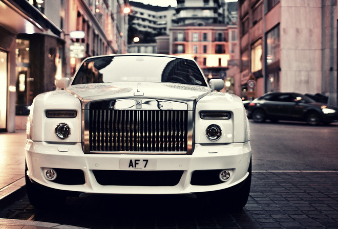 Rolls, Royce, white, london