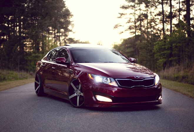 wood, Kia optima, , clean, , , road, stance, 