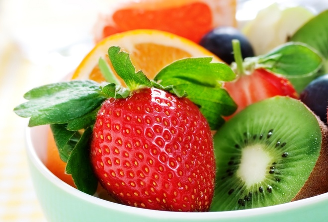 fruit, , , , strawberry, berries, kiwi, orange