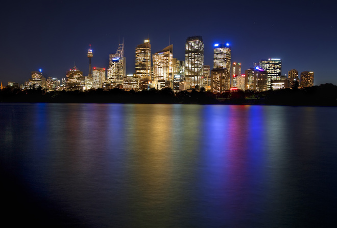 , night, downtown skyline, sydney, Australia, , 