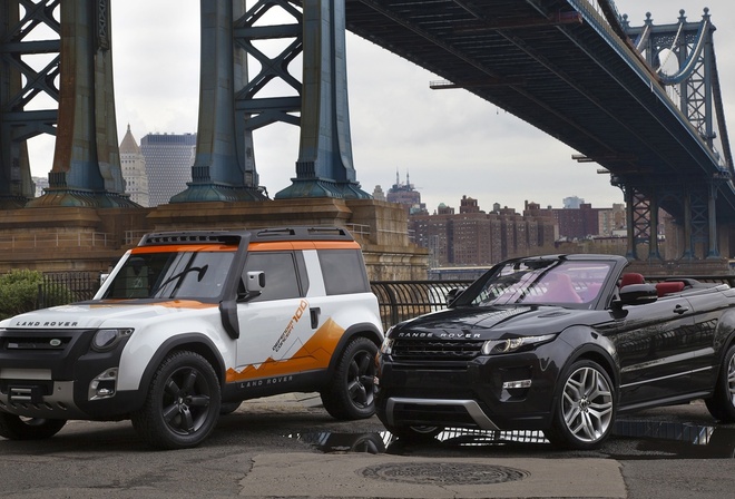 expedition, land rover, evoque, dc100, and, concept, range rover