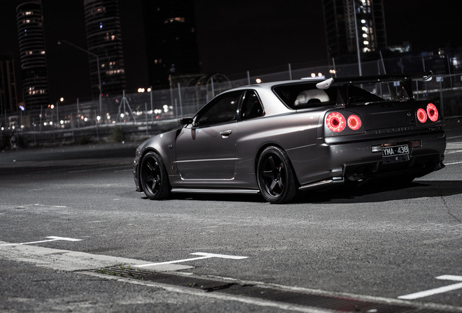 skyline.gtr, city, night, , , , , Nissan