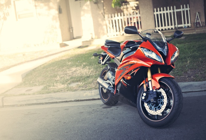 , Yamaha, , red, yzf-r6, , motorcycle, 