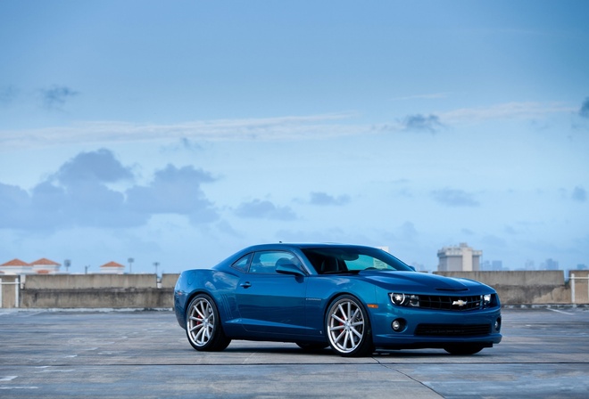 blue, Chevrolet, ,  , camaro ss,  , parking