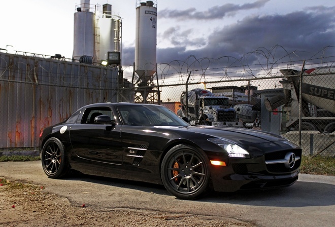  , Mercedes benz, black,  , , sls amg