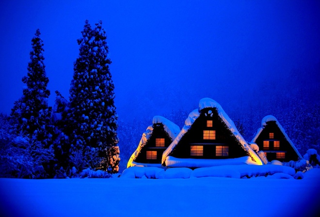 , , , , , , nature, winter, sky, white, beautiful, cool, nice, landscape, scenery, snow, house