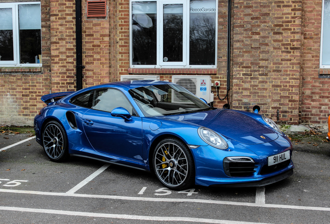 porsche, turbo, 911, blue, 2014