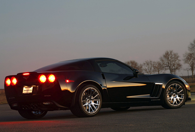 chevrolet, corvette, hennessey, black, auto